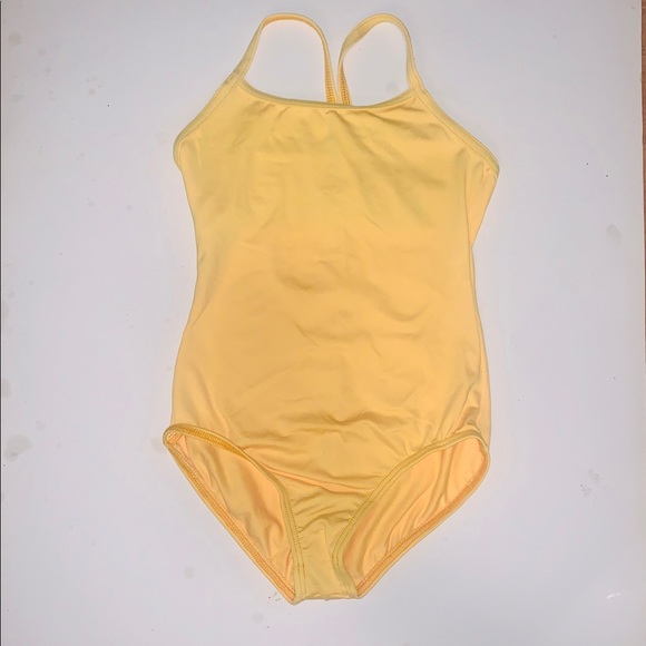 yellow dance leotard